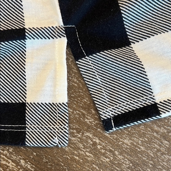 New York Laundry Plaid Button Down Shirt - Black, White, Cream - Picture 8 of 10